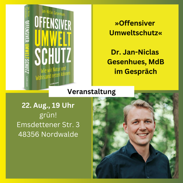 „Offensiver Umweltschutz. Wie wir Natur und Wohlstand retten können“